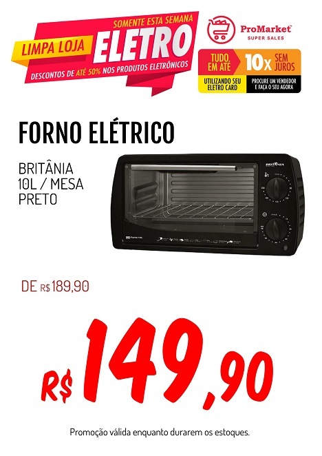 exemplos de cartazes promocionais eletro forno