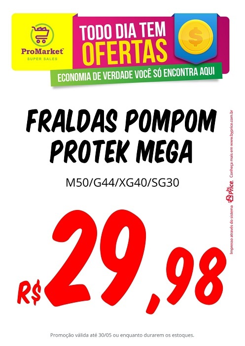 exemplos de cartazes promocionais fraldas