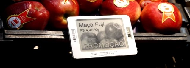 ideias de marketing supermercado etiqueta eletrônica