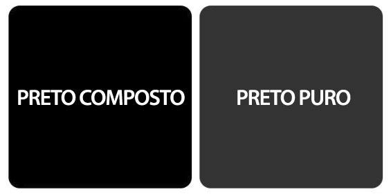 preto composto e preto puro