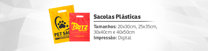 sacolas plasticas